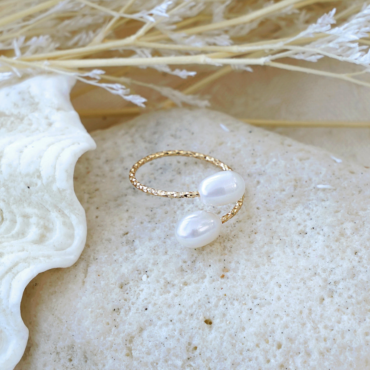 Cece Boo Cece Boo 2-Pearl Adjustable Ring – ISLA.PH