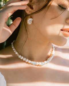 Moon Shell Earrings