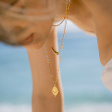Load image into Gallery viewer, Summer Sun Medallion Long Necklace