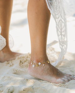 Haliya Mixed Pearls Anklet