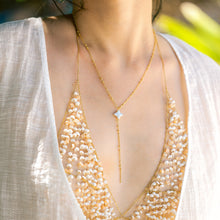 Load image into Gallery viewer, Haliya Star Pearl Drop Beach-Proof Necklace