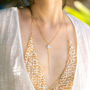 Haliya Star Pearl Drop Beach-Proof Necklace