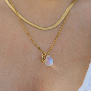 Ixchel Paradiso Beach Glass Necklace (Frost White)