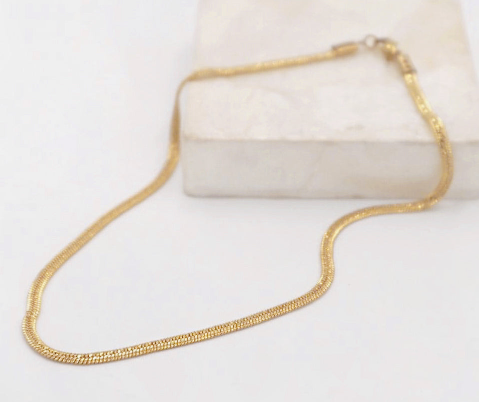 14 inch deals 18k gold chain