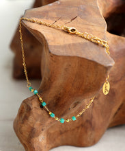 Load image into Gallery viewer, Isla Vida Turquoise Beads Anklet