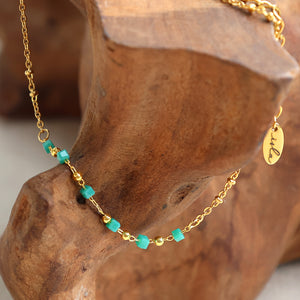 Isla Vida Turquoise Beads Anklet