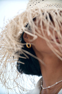 Oxeanne Chunky Hoops Beach-Proof Earrings