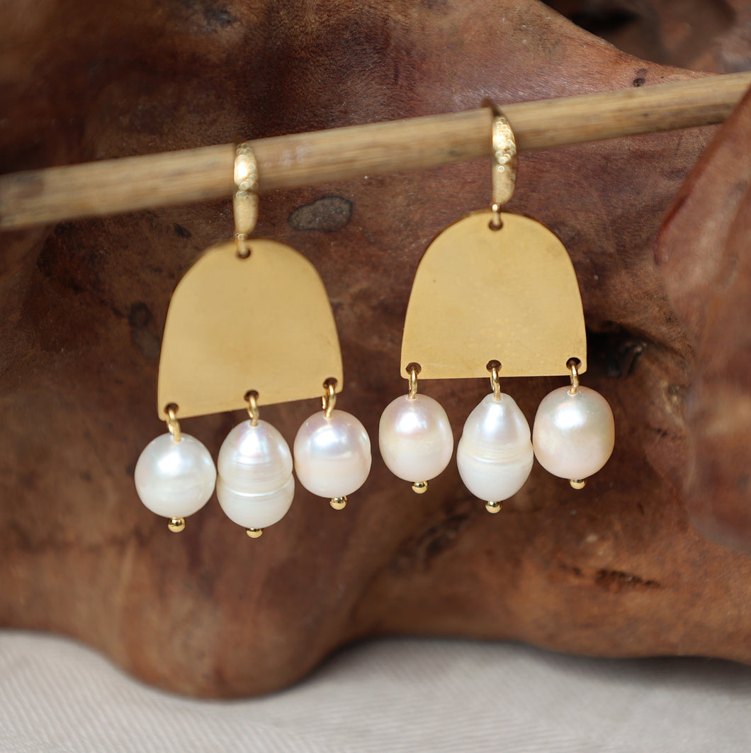Mawu Pearl Drop Earrings