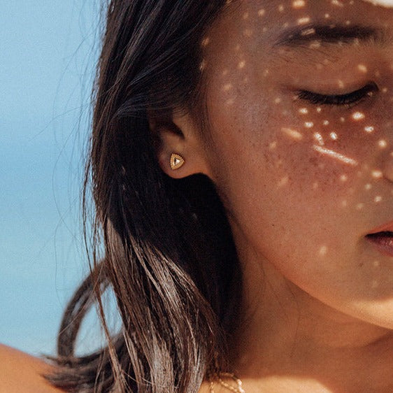Oxeanne Boho Triangle Beach-Proof Earrings
