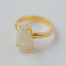 Load image into Gallery viewer, &quot;Rainbow Goddess&quot; Opal Ring, 14k Solid Gold (1 Piece Only)