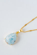 Load image into Gallery viewer, &quot;Wisdom Of The Sea&quot; Larimar Pendant, Set In 14K Solid Gold (1 Piece Only)