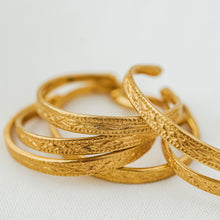 Load image into Gallery viewer, &quot;Julia&quot; Aztec Bangles, 18K Gold Plated Zinc Alloy