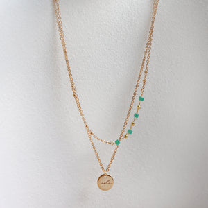 Isla Vida 2-Layer Turquoise Beads Beach-Proof Necklace