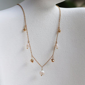 Tsuki Boo Mixed Pearl Drop Necklace