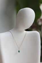 Load image into Gallery viewer, Kirra Faceted Dark Turquoise Stone Necklace