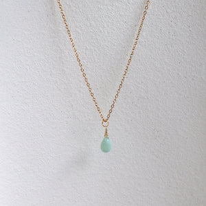 Wisdom Of The Sea "Larimar" Stone Charm Necklace