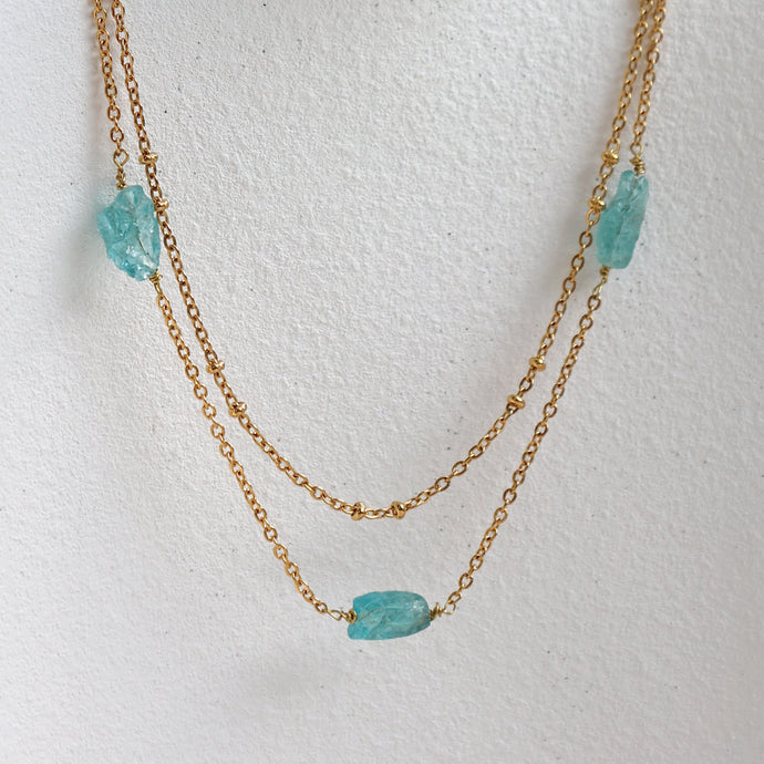 Naked Raw Apatite Choker