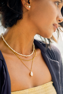 Bora Sand Pearls Choker Necklace