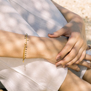 "Raya”  Beach-Proof Bracelet (Black)