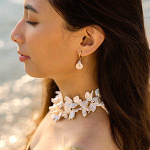 "Isla Blanca" Baroque Pearls Drop Earrings