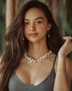 "Bianca" Baroque Pearls Hoop Earrings